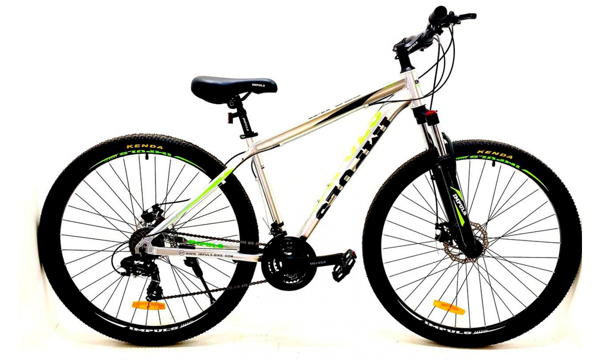 Фотография Велосипед IMPULS X100 27,5" (2021) 2021 Серо-зеленый